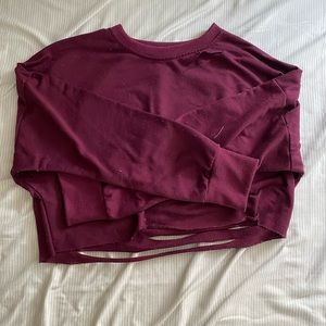 Distressed Cropped Sweater